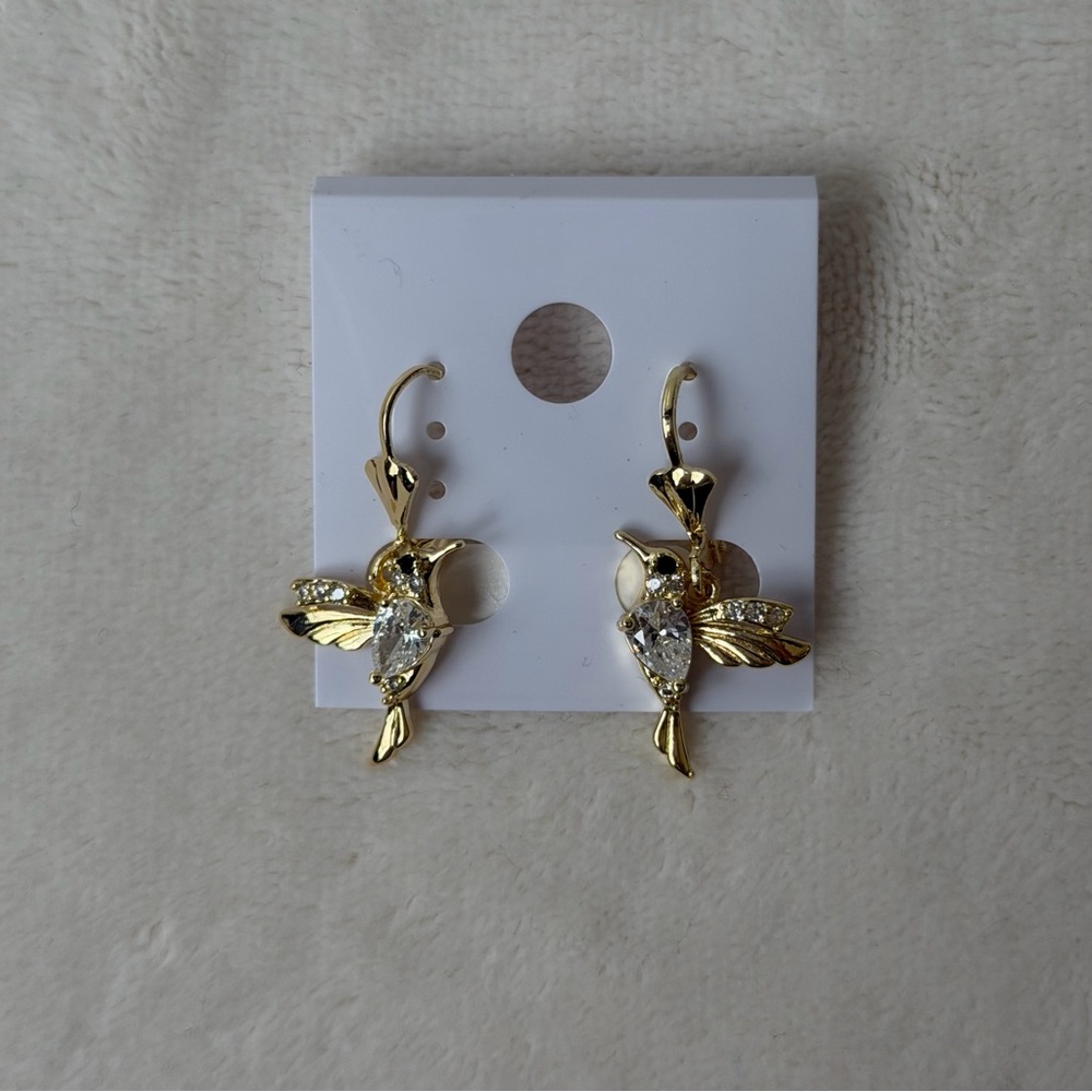 SOLD☀️Hummingbird Dangle Earrings - Picture 5 of 5